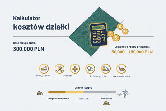 Kalkulator kosztów działki od actwithsystem.com, narzędzie do szacowania budowy i planowania wydatków na działkę.