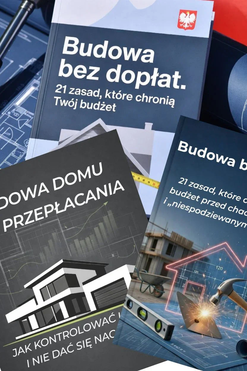 Poradniki o budowie domu bez dopłat i bez przepłacania, plany budowy, narzędzia.